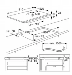 ������ ��������� 90 �"� EIV94550 ���� ELECTROLUX | ����������