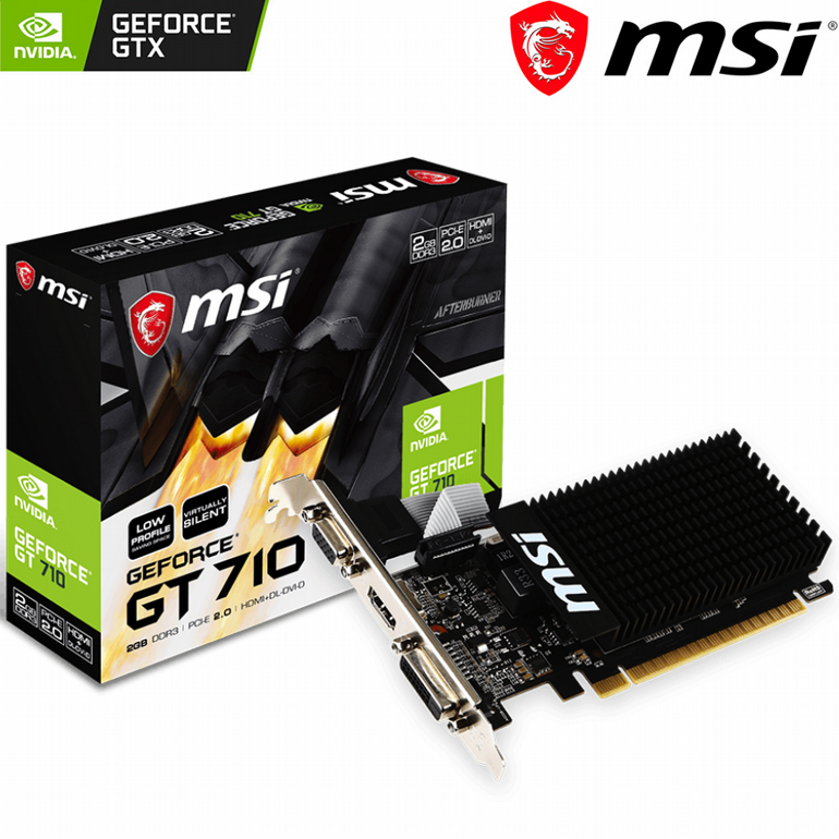 ����� ���  - MSI - Nvidia GeForce - GT 710 - 2GD3H LP - 2GB