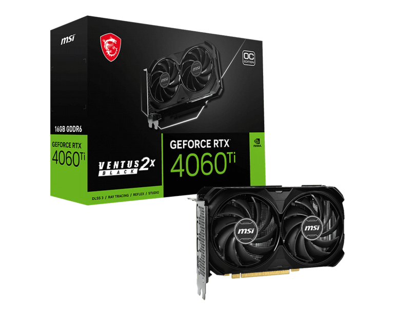 ����� ��� MSI GeForce RTX� 4060 Ti VENTUS 2X BLACK 16G OC