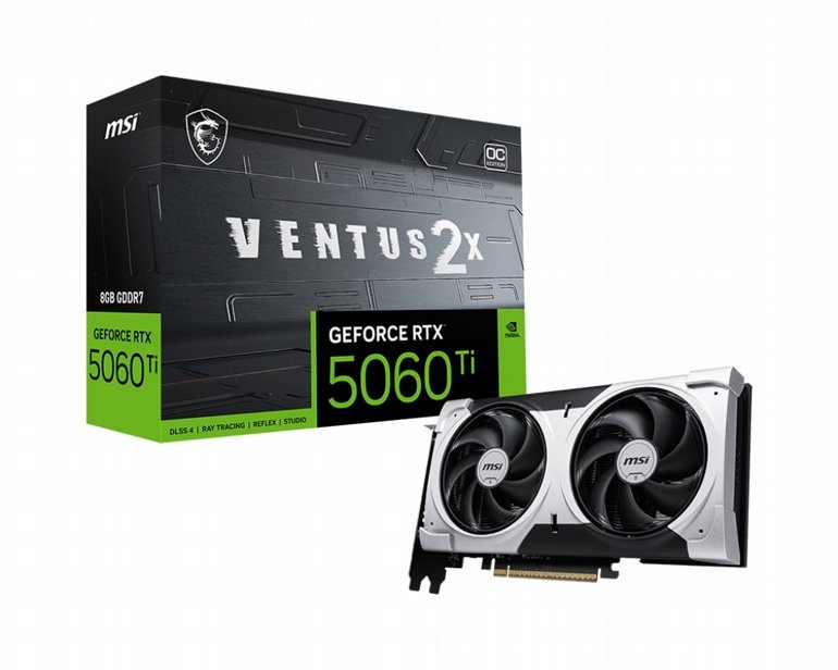 ����� ��� MSI- Nvidia GeForce - RTX� 5060 Ti 8G VENTUS 2X OC PLUS