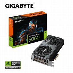 כרטיס מסך Gigabyte - Nvidia GeForce - RTX™ 5060 WINDFORCE 2 OC 8G כרטיס מסך Gigabyte - Nvidia GeForce - RTX™ 5060 WINDFORCE 2 OC 8G
