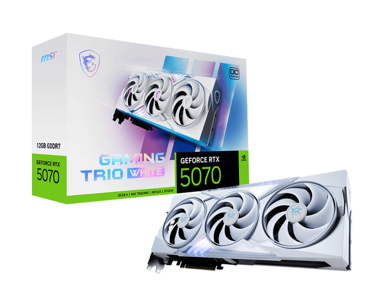 ����� ���  MSI- Nvidia GeForce - RTX� 5070 Gaming TRIO OC White 12G