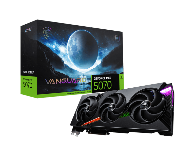 ����� ��� MSI- Nvidia GeForce - RTX� 5070 VANGUARD SOC 12G
