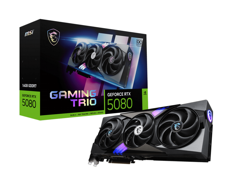����� ��� MSI- Nvidia GeForce - RTX� 5080 GAMING TRIO OC 