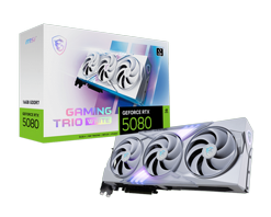 כרטיס מסך MSI- Nvidia GeForce - RTX™ 5080 GAMING TRIO WHITE OC כרטיס מסך MSI- Nvidia GeForce - RTX™ 5080 GAMING TRIO WHITE OC