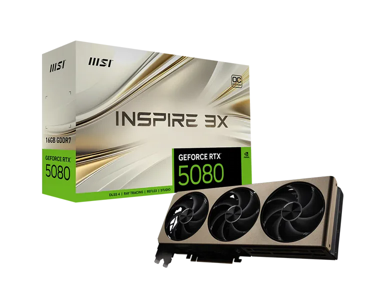 ����� ��� MSI- Nvidia GeForce - RTX� 5080 INSPIRE 16G 3X OC 