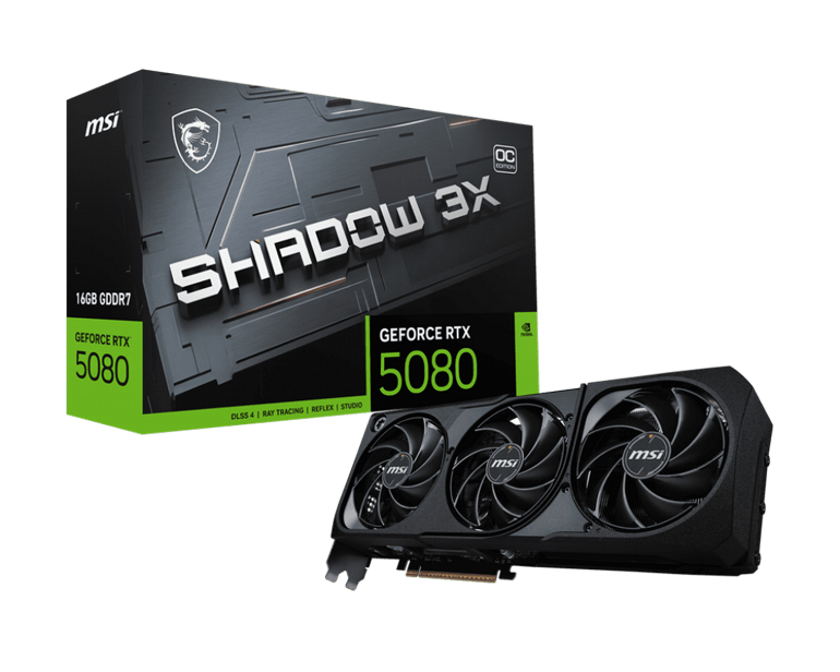 ����� ��� MSI- Nvidia GeForce - RTX� 5080 SHADOW 16G 3X OC 