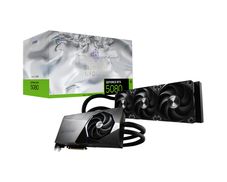����� ��� MSI- Nvidia GeForce - RTX� 5080 SUPRIM LIQUID SOC 