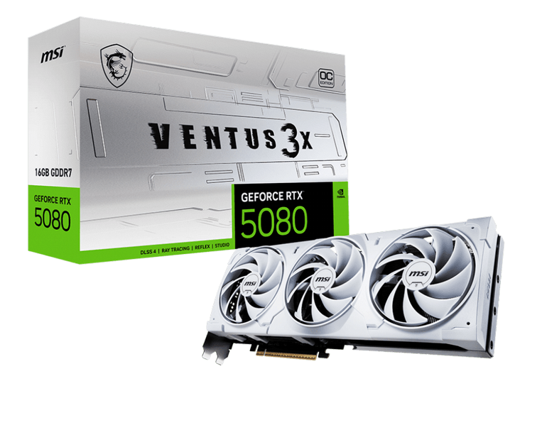 ����� ��� MSI- Nvidia GeForce - RTX� 5080 VENTUS 16G 3X OC WHITE 
