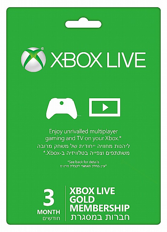 ���� �3 ������ �������� -XBOX Live Gold 3 Months 