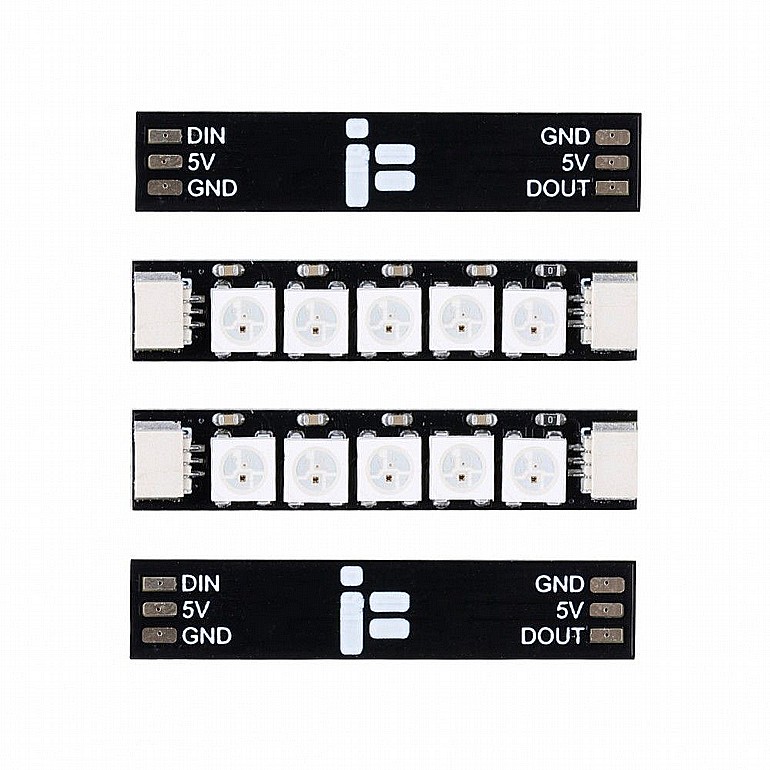 �� - Programmable RGB 5 LED lights (4pcs)
