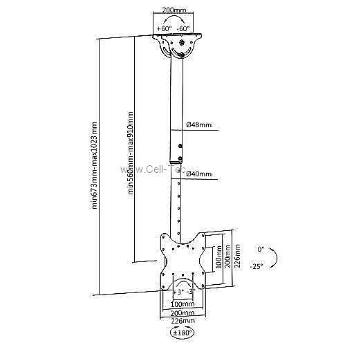 ����� ���� ����� ���������  Brateck Lumi PLB-CE922-01S