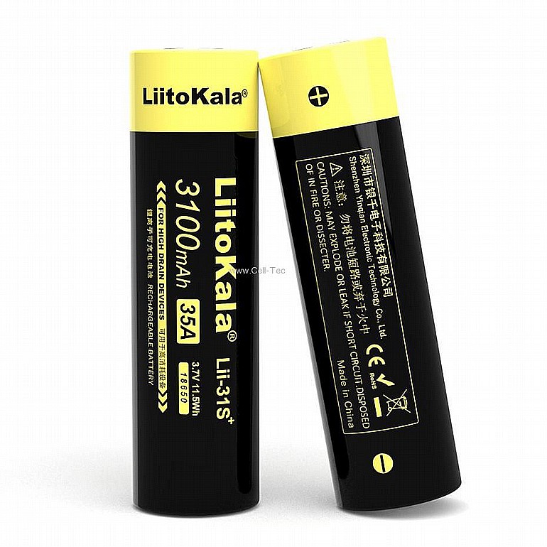 ����� - LiitoKala 18650 Battery Lii-31S 3.7V 3100mA 12W Li-Ion Lithium Power Battery