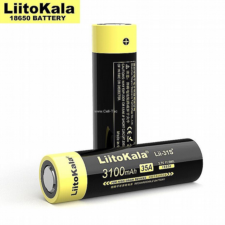 ����� - LiitoKala 18650 Battery Lii-31S 3.7V 3100mA 12W Li-Ion Lithium Power Battery