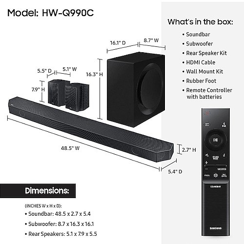 ���� ��� ������ 11.1.4 ������ Samsung HW-Q990C | ������