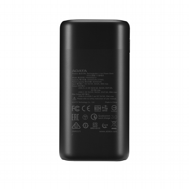 ����� ����� ����� ADATA AP10000QCD 10,000mAh Power Bank USB Blue