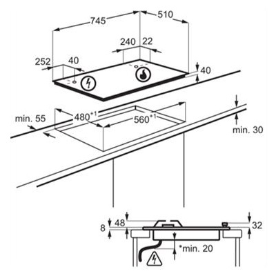 ������ �� 5 ����� HGB75520SM ������� 75 �� AEG | �.�.�