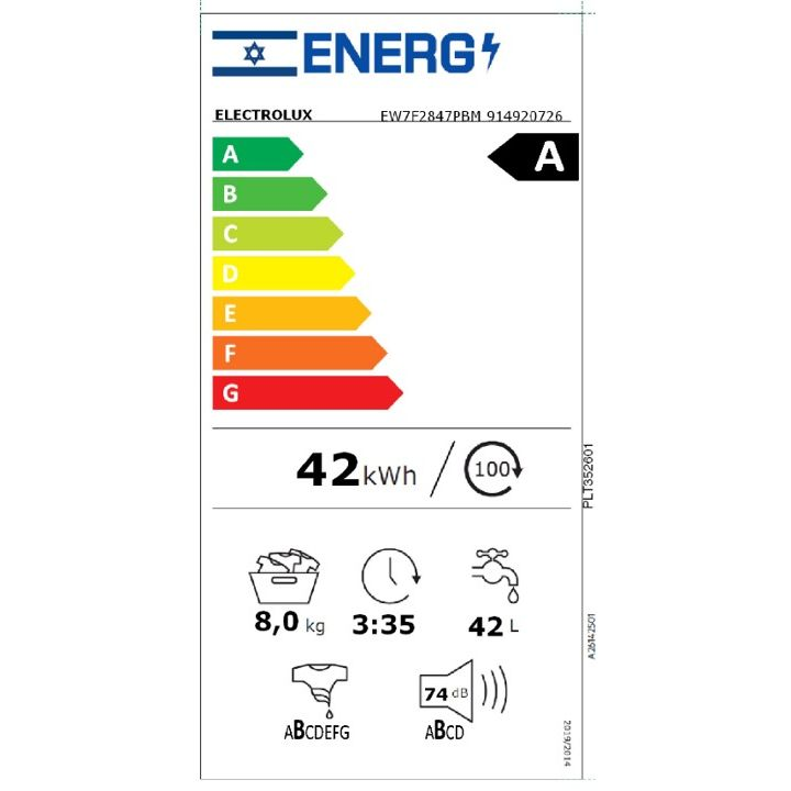 ����� ����� 8 �"� Electrolux EW7F2847PBM | ����������