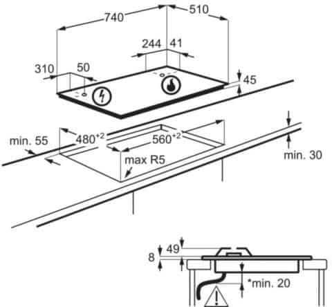 ������ �� 5 ����� 75 �"� Electrolux KGG7536S | ����������