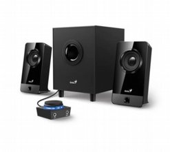 רמקולים Speakers SW2.1-300X בצבע שחור מבית Genius רמקולים Speakers SW2.1-300X בצבע שחור מבית Genius