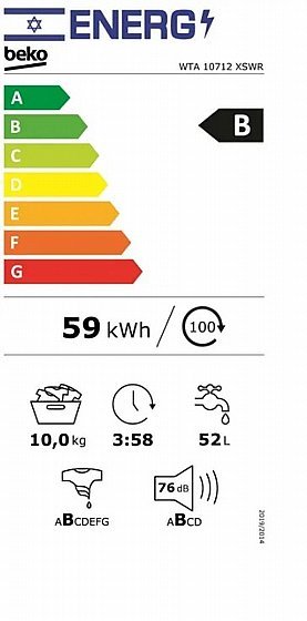 ����� ����� 10 �"� ��� WTA10712XSWR ���� ��� | Beko