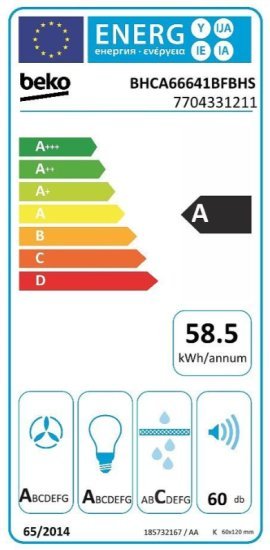 ���� ���� ����-��� ������ 60 �� BHCA66641BFBHS ���� BEKO | ���