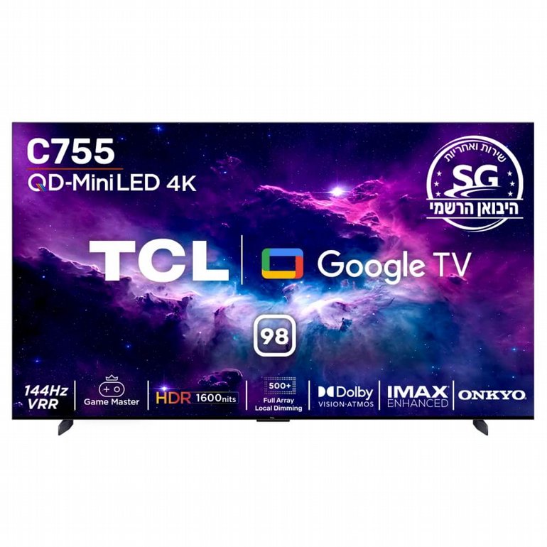 �������� 98" TCL 98C755 QLED Mini LED 4K | ��.��.�� 