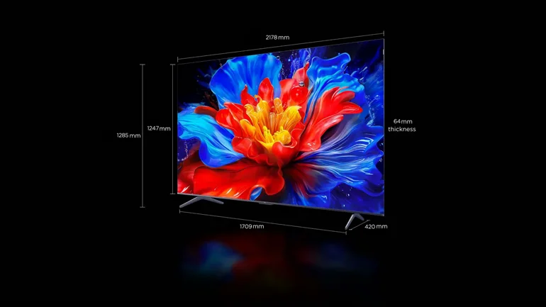�������� ���� 98 ���� TCL 4K QLED Google TV TCL98P8K | ��.��.��