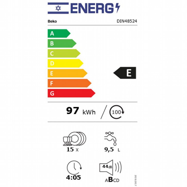 ���� ���� �������� ��� BEKO DIN48524 |���