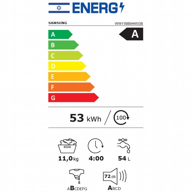 ����� ����� ���� 11 �"� Samsung ������ WW11BB9445GB | ������
