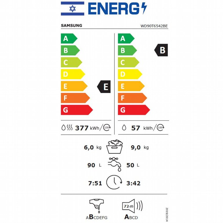 ����� ����� ������ ����� ������ SAMSUNG WD90T6542BE | ������