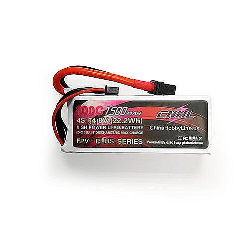 ����� - CNHL G+PLUS 14.8V 1500mAh 4S 100C Lipo Battery XT60U Plug for RC Drone FPV Racing 