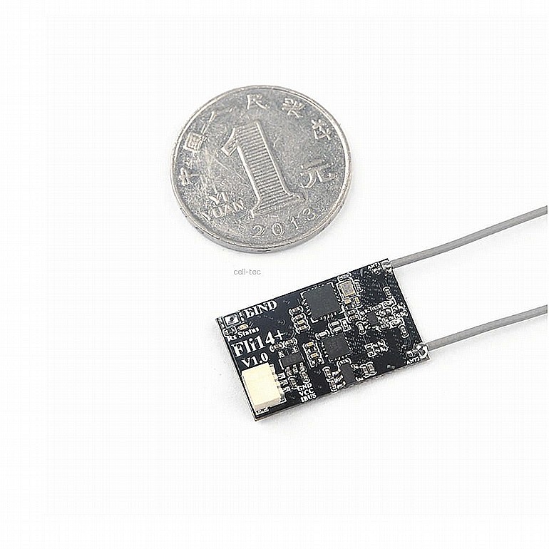 ���� - 1.7g Fli14+14CH Mini Receiver Compatible Flysky AFHDS-2A w/ RSSI Output for FS-i6 FS-i10 Turnigy I6S