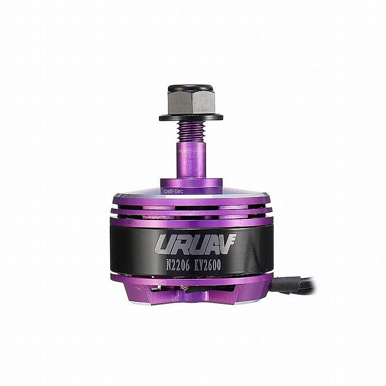 ���� ����� - URUAV 2206 2200KV 2-4S Brushless Motor Purple CW for RC Drone FPV Racing Multirotors - 2200KV