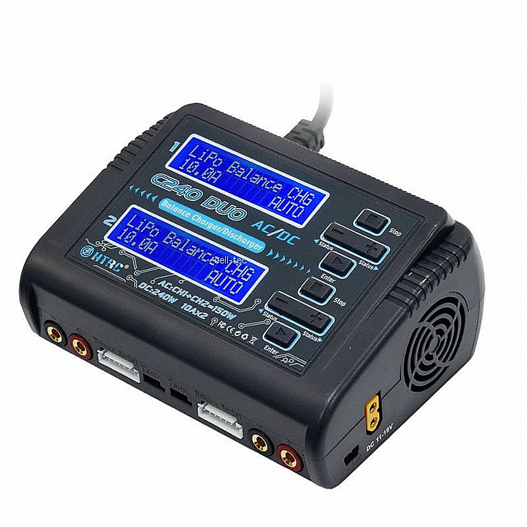 ���� ���� - HTRC C240 DUO AC 150W DC 240W 10Ax2 Dual Channel RC Battery Balance Charger 