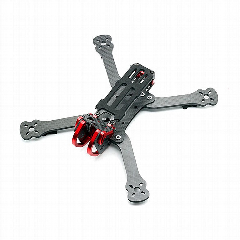 ���� ����� - HSKRC Karry220 220mm Wheelbase 4mm Arm Thickness Carbon Fiber Frame Kit for RC Drone FPV Racing