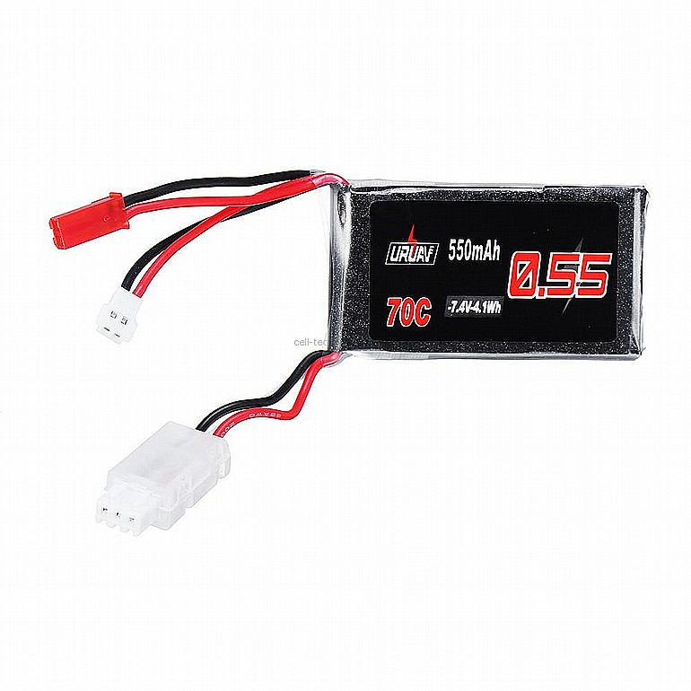 ����� - URUAV 7.4V 550mAh 70C 2S Lipo Battery JST Plug for Eachine Aurora 90 100 