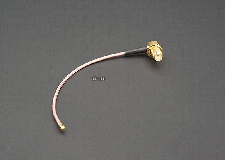 ��� ����� ����� - (90 DEGREE SMA U.FL PIGTAIL TBS (10CM 