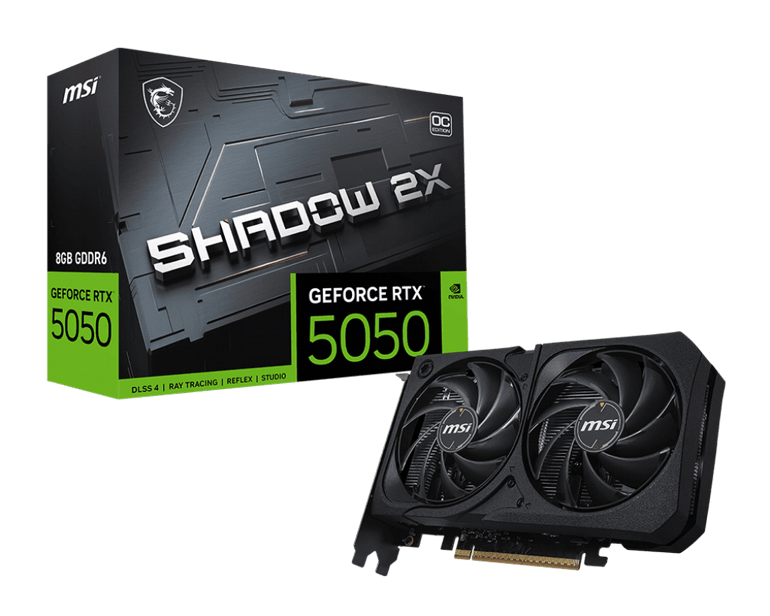  ����� ��� MSI- Nvidia GeForce - RTX� 5050 Shadow 2X OC 8G