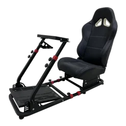 מושב מפואר לסימולטור מירוצים שחור PLAYGAME GY049 מושב מפואר לסימולטור מירוצים שחור PLAYGAME GY049