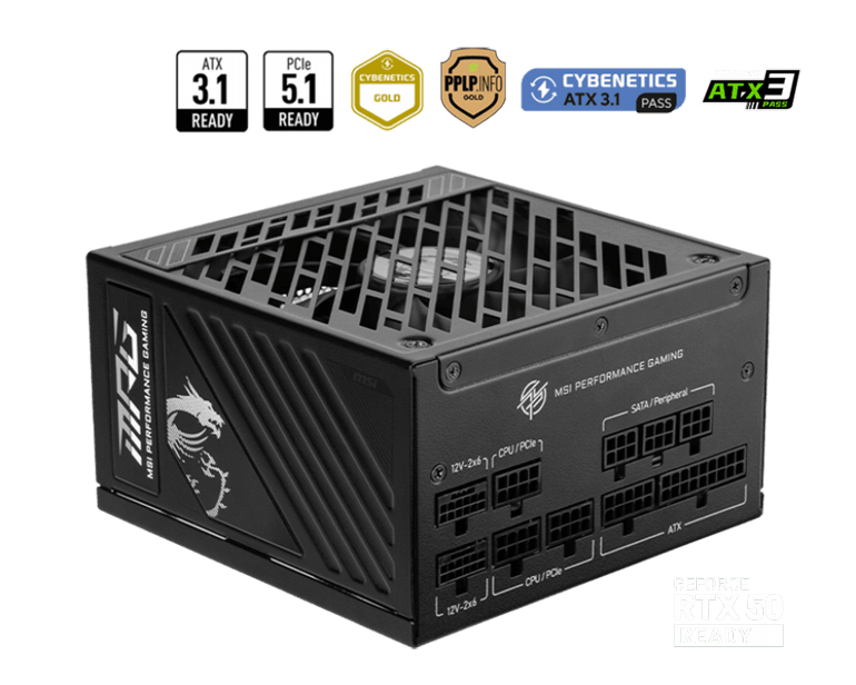 ��� �� MSI MPG A1250GS PCIE5 80+ GOLD ����