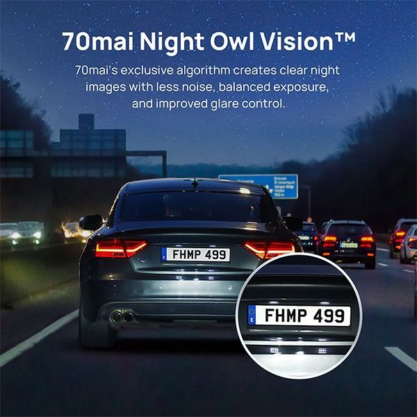 ����� ���� 70mai Dash Cam A200+�Rear Cam Set A200-1 Full HD