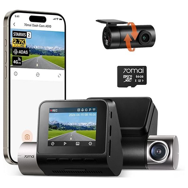 ����� ���� 70mai Dash Cam A510+�Rear Cam Set A510-1 Full HD