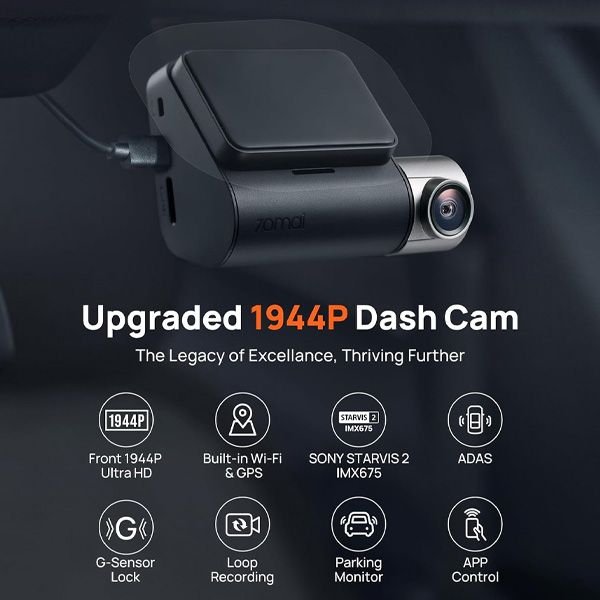 ����� ���� 70mai Dash Cam A510+�Rear Cam Set A510-1 Full HD