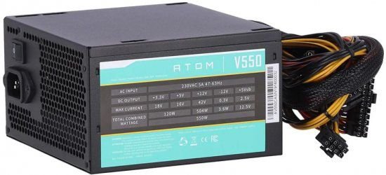 ��� �� ����� ���� Antec - ATOM V550 - 550W
