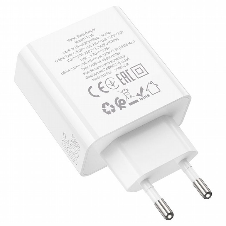 ��� �� / ���� HOCO C113A Awsome PD65W High Power Dual Port