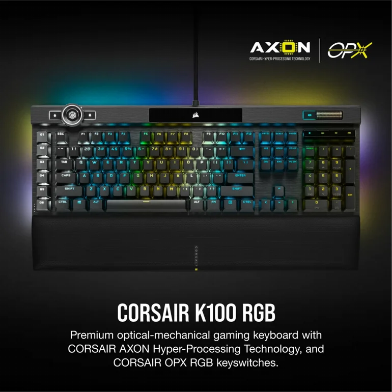 ������ ������ ������� CORSAIR K100 RGB Optical-Mechanical Gaming Keyboard  OPX Switch  �������