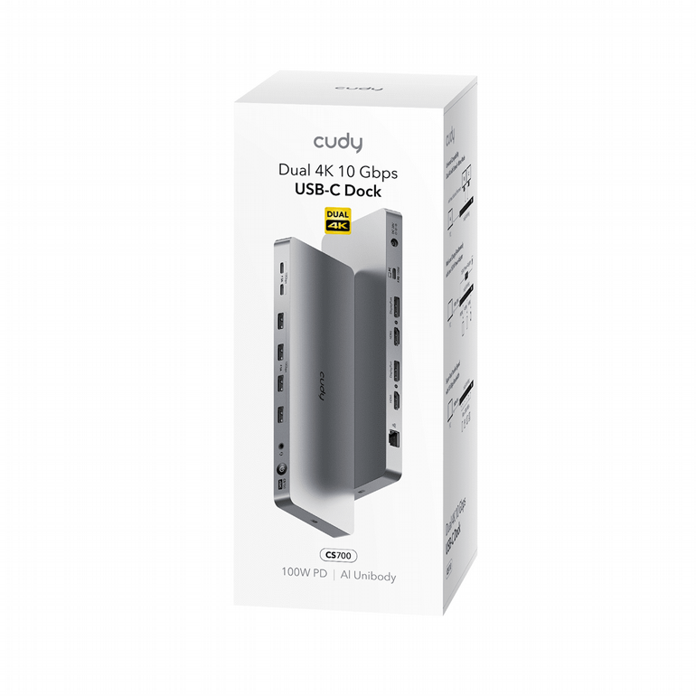 ���� ����� Cudy CS700 13-in-1 USB-C Dual 4K Docking Station