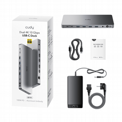 ���� ����� Cudy CS700 13-in-1 USB-C Dual 4K Docking Station