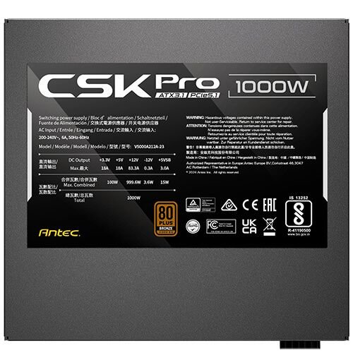 ��� ��� ANTEC CSK1000 PRO 1000W ATX3.1 Rdy Semi-Modular 80Plus Bronze